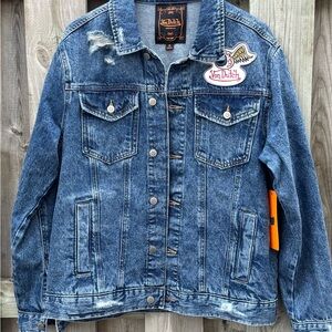 NWT Men’s Von Dutch Originals Blue Denim Jacket